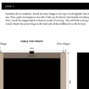 Fold-out table plans