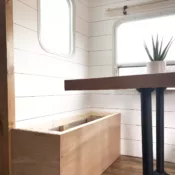 DIY RV Dinette Storage Bench