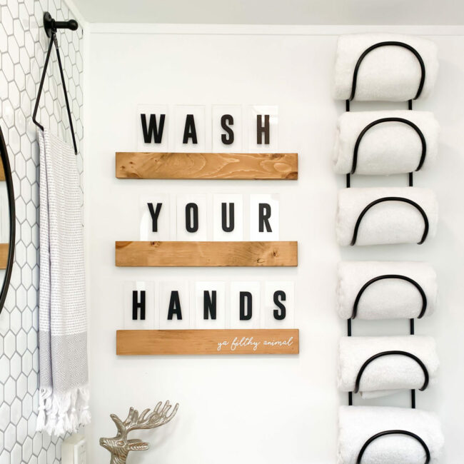DIY Letter Ledge
