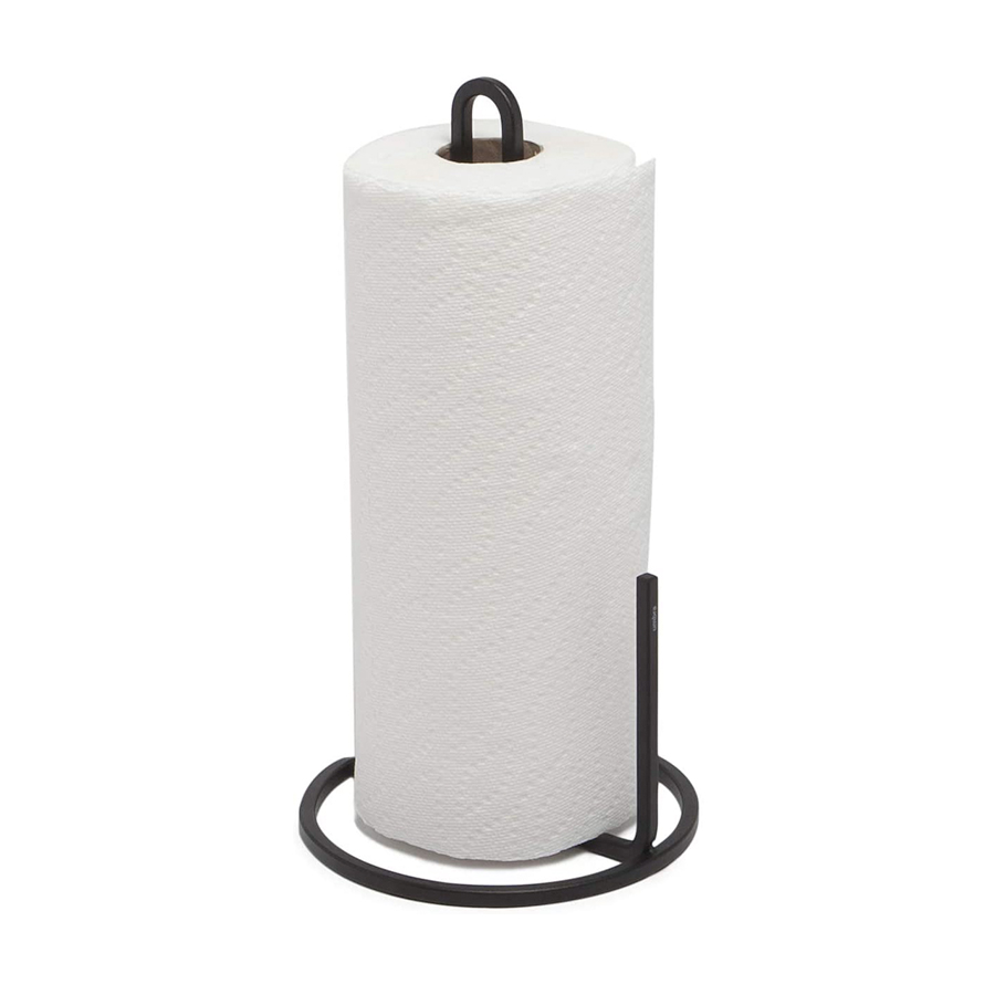 Matte Black Paper Towel Holder The Happy Glamper Co.