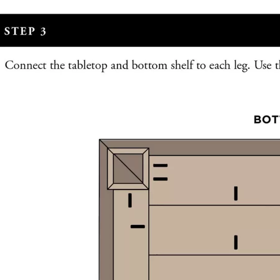 Coffee table DIY plans screenshot