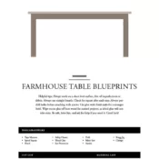 Farmhouse table DIY plans screenshot