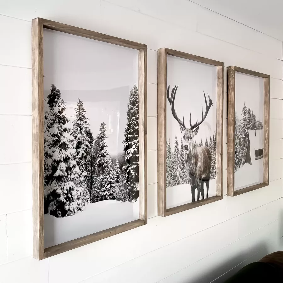 Making Easy Wood Frames For Large Art Or Posters