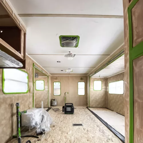 RV paint prep