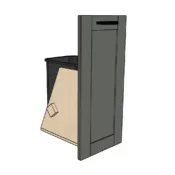 foldout trash can cabinet plans